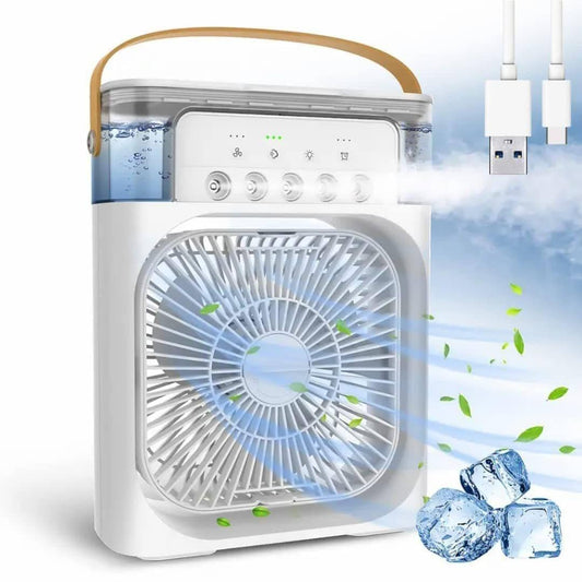 USB Rechargeable Cooling Fan with Water Mist